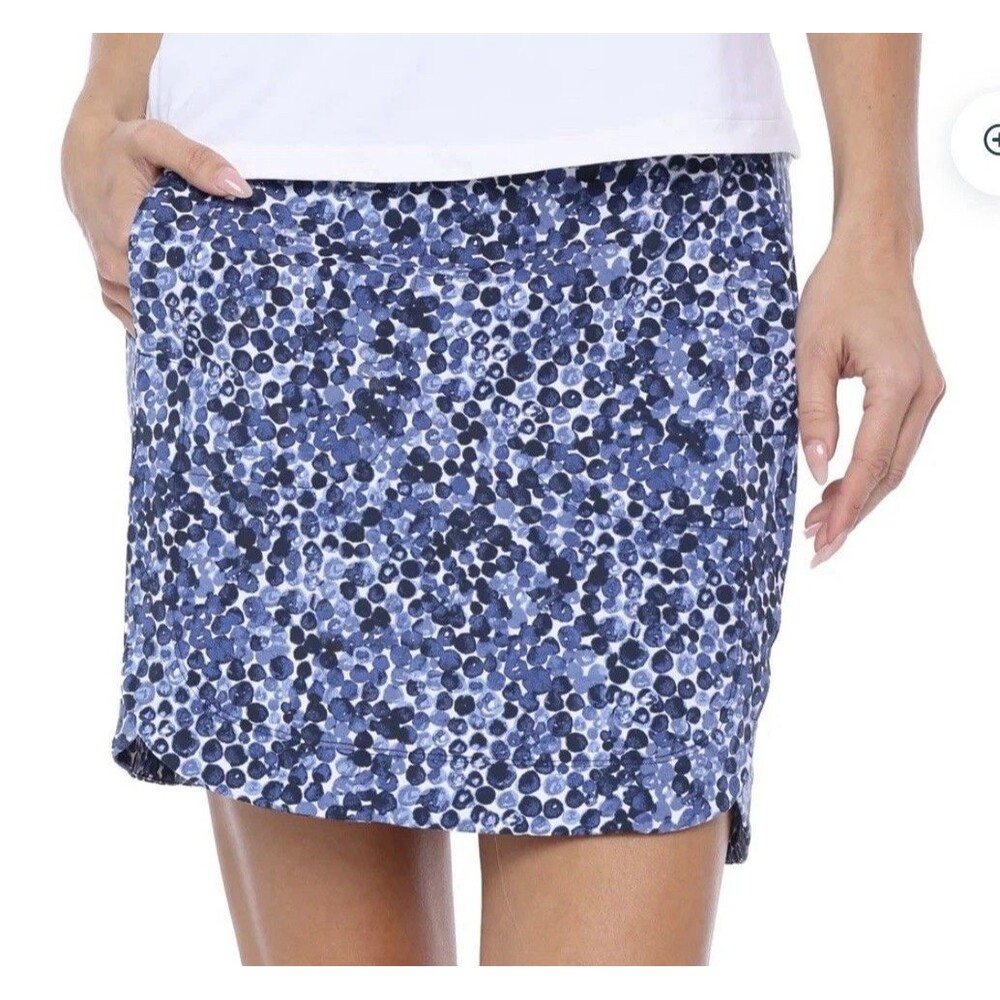 Belyn Key Womens Abbey Road Panel Skort With Pockets Berry Print Size XS $138